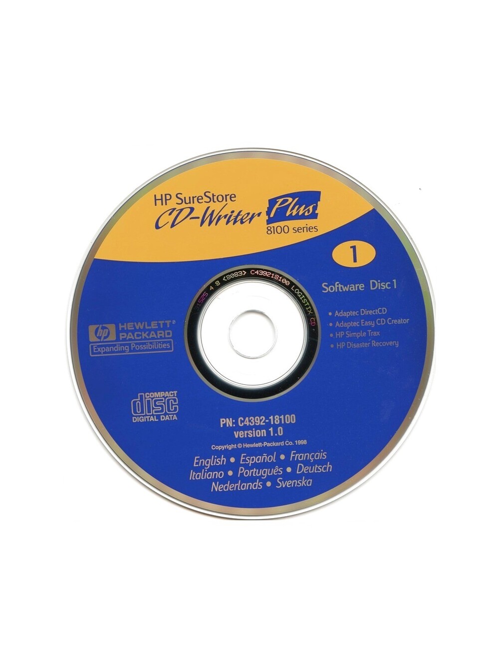 HP SureStore CD-Writer Plus 8100i Internal Drive